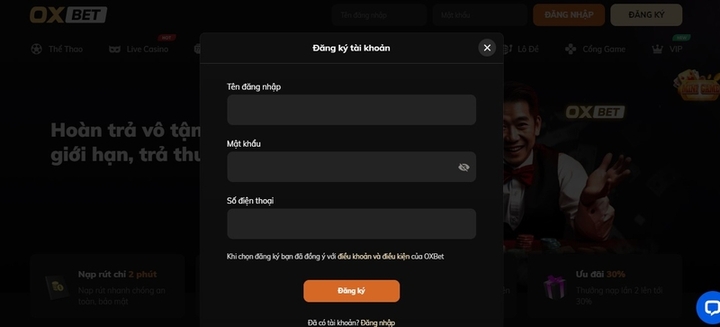 Hướng dẫn các bước tham gia cá cược tại OXBET 