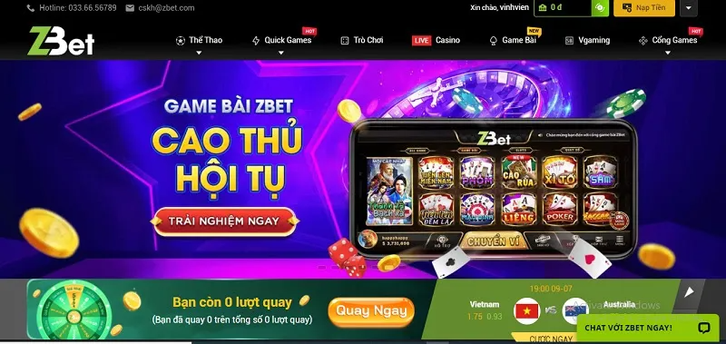 Các sản phẩm game làm nên tên tuổi nhà cái ZBET