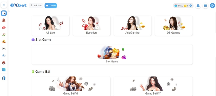 Khám phá kho game hoành tráng tại 8XBET