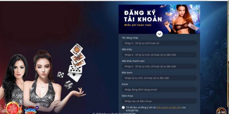 Hướng dẫn đăng ký tài khoản cá cược tại Kingbet86