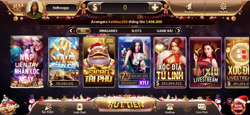 Kho game Mayclub đa dạng hơn 50 trò chơi