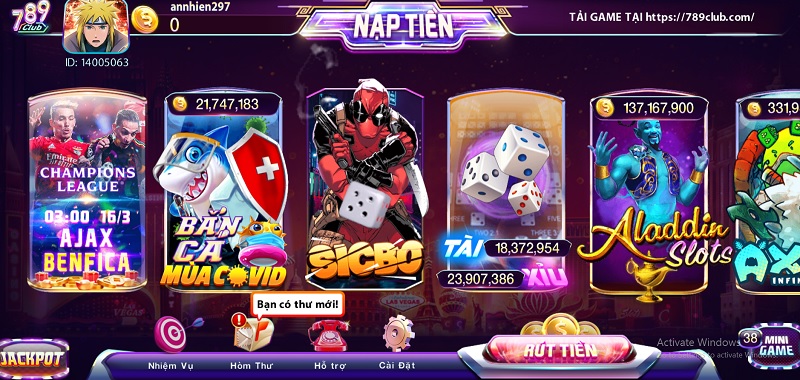 Game bài đổi thưởng 789club