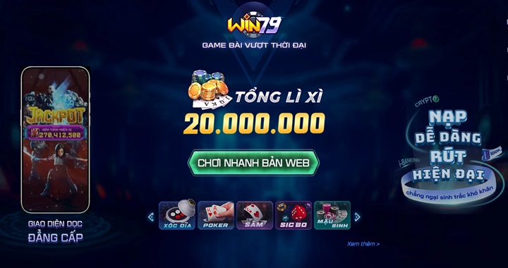 Game bài đổi thưởng Win79