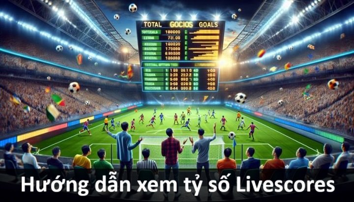 Hướng dẫn xem tỷ số Livescores trực tiếp bóng đá