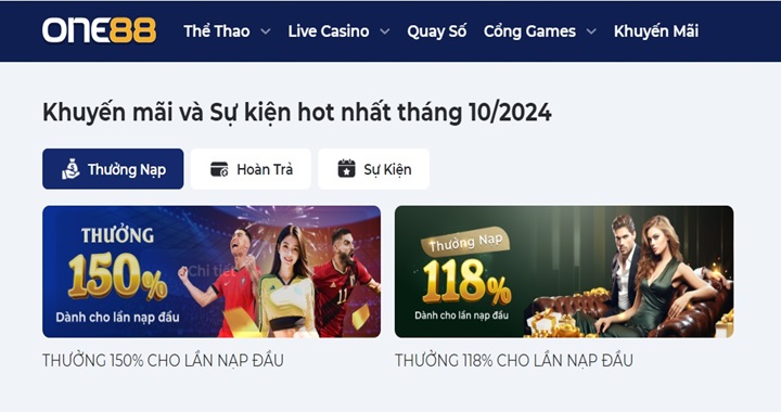 One88 trả thưởng cực khủng cho bet thủ